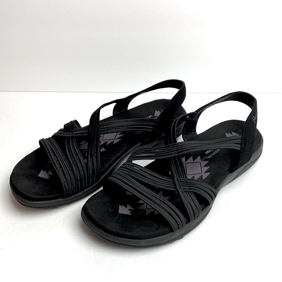 Skechers Women's Reggae Slim - Sunnyside Open Toe Sling Back Sandal Size 10 - Picture 4 of 12